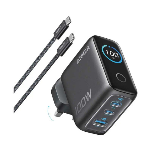 شارژر 100 وات انکر Anker Charger 3 Port 100W مدل B121BKZ1